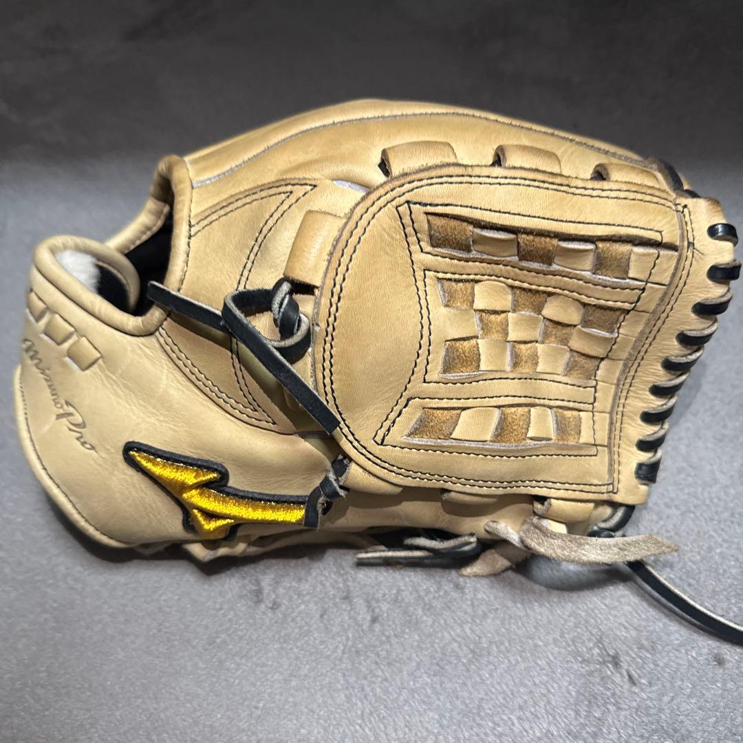 Mizuno Pro ベージュレザーグローブ