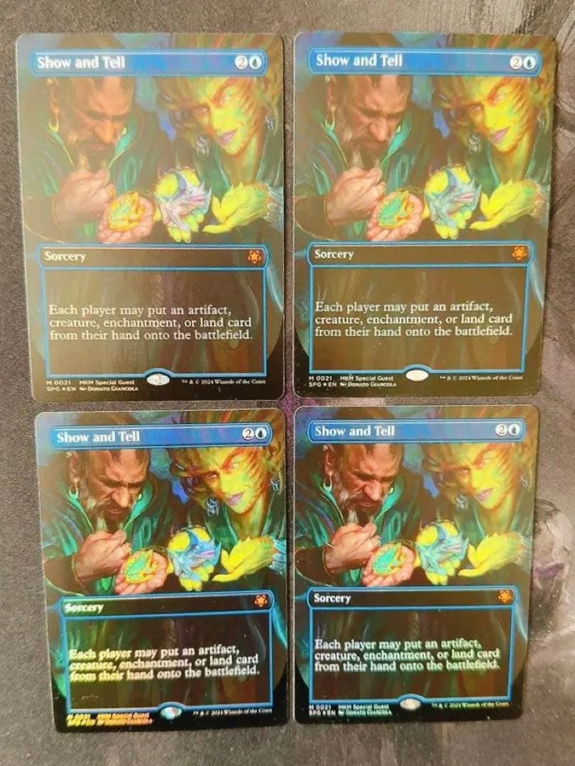 【スペシャルゲストfoil】実物提示教育　英語　4枚セット