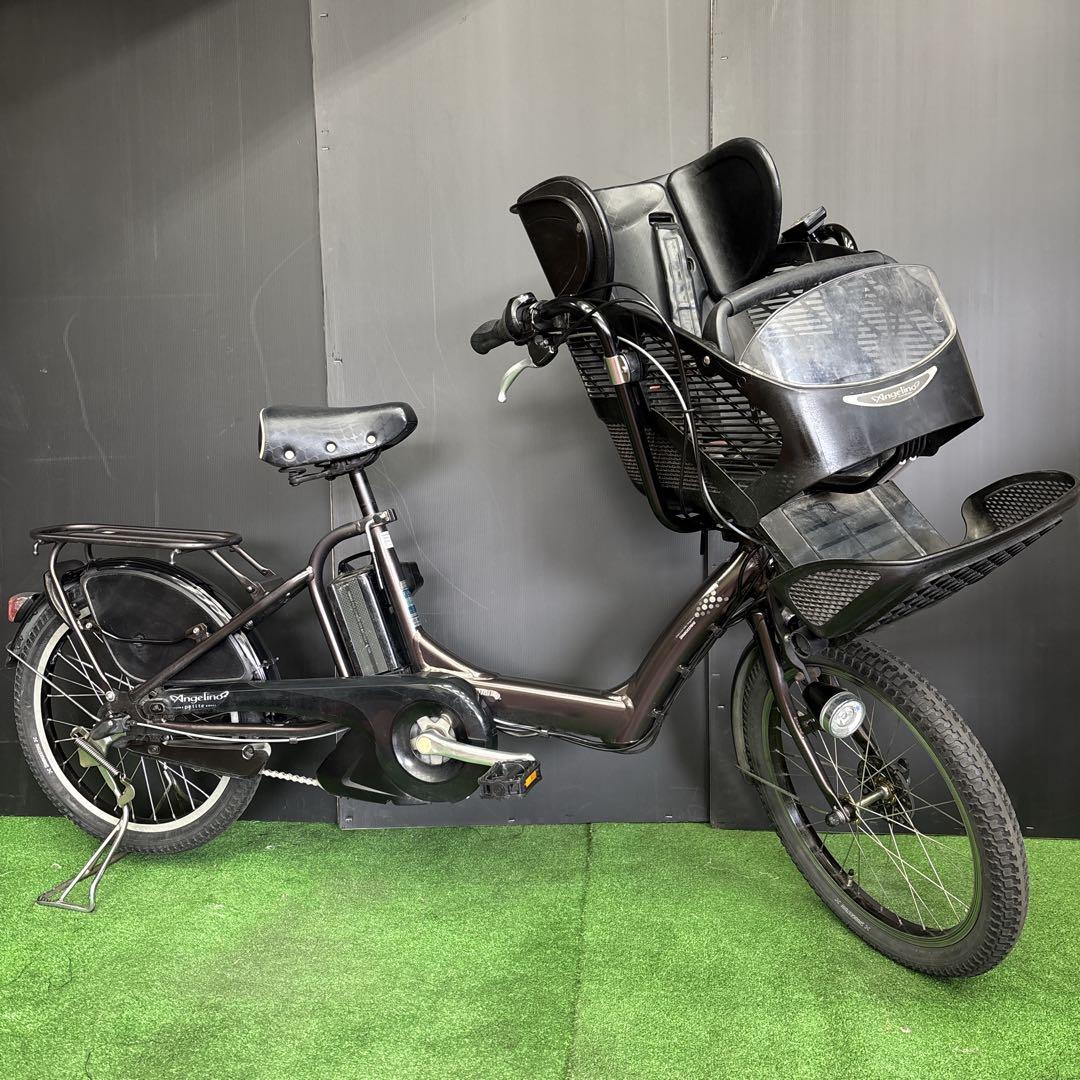 電動自転車 BS Angelino ブラウン 3人乗り対応　55
