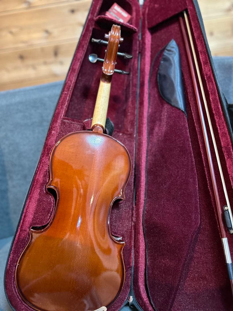 バイオリン 4/4 フルサイズ 弓・ハードケース付き 初心者・練習用