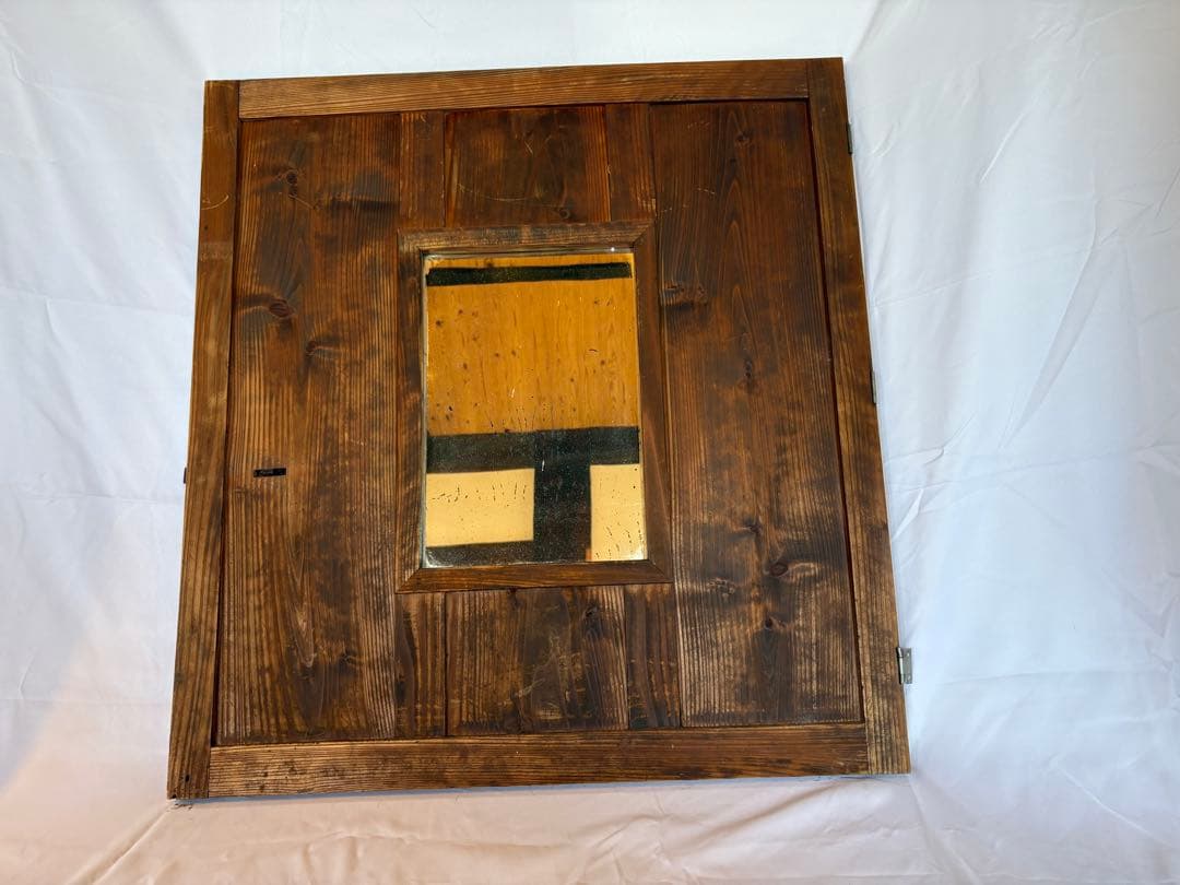 【希少】建具　鏡　古民家　昭和レトロ　ディスプレイ