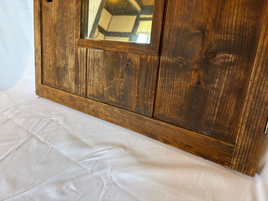 【希少】建具　鏡　古民家　昭和レトロ　ディスプレイ