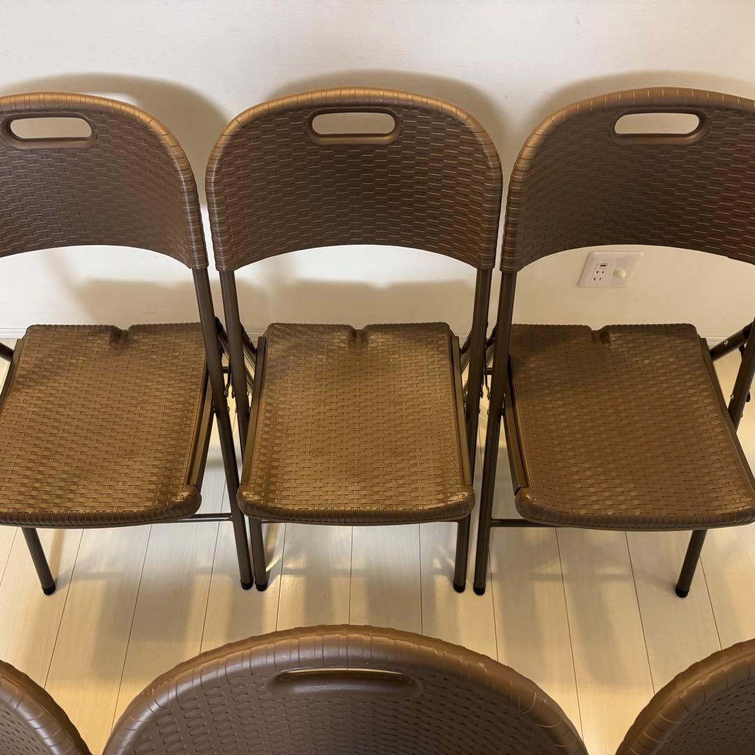 折りたたみ ガーデンテーブルセット7点セット 屋外室内兼用 防水 アウトドア