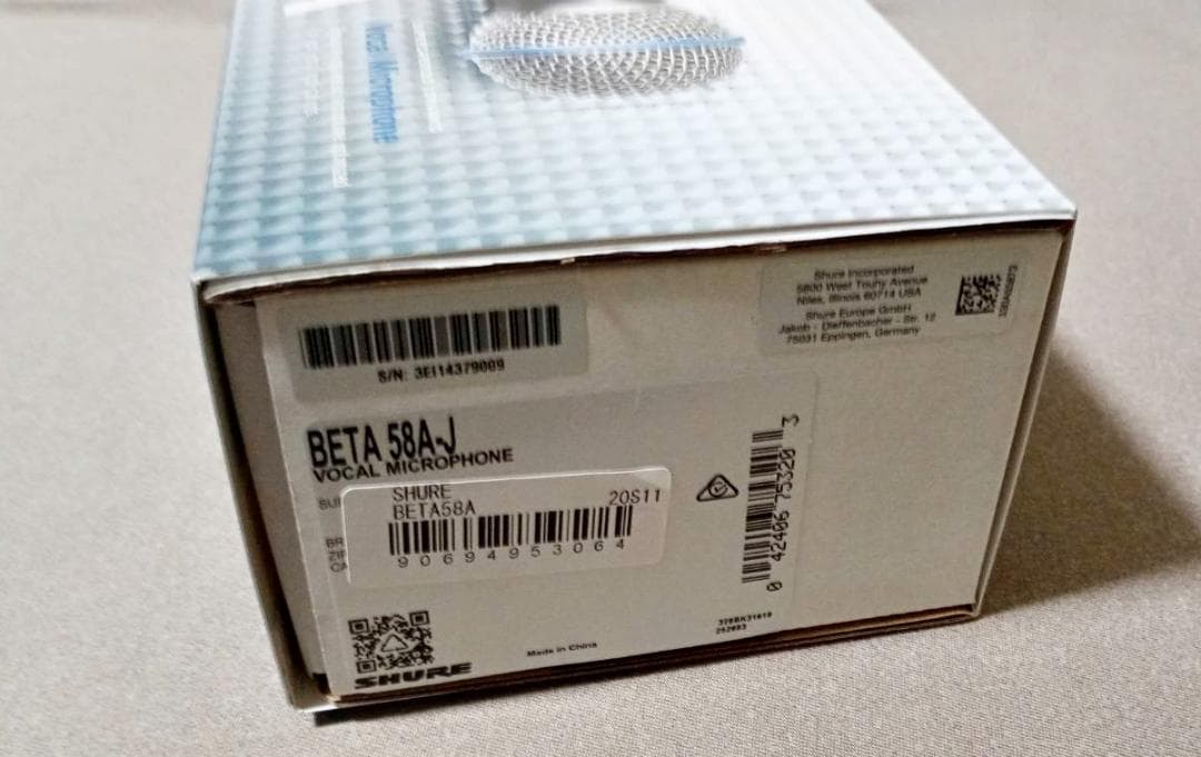 【正規品】Shure BETA58A ダイナミックマイク【サウンドハウスで購入】