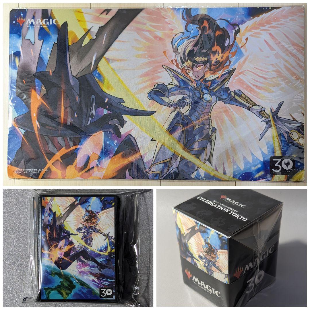 【未使用】邪悪を打ち砕く　さいとうなおき氏　プレイマット＋スリーブ＋デッキケース