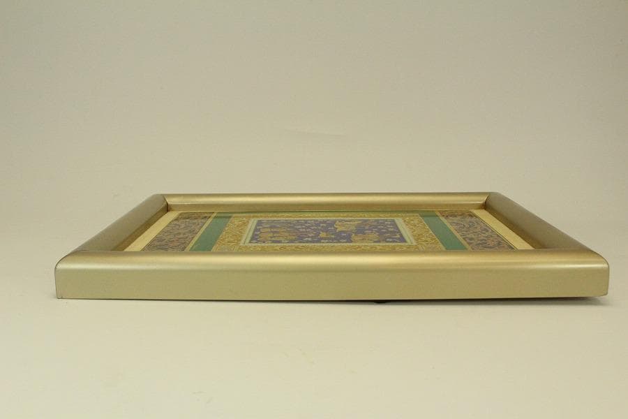 大倉陶園 陶額 狩の図 T.murata(LC968)