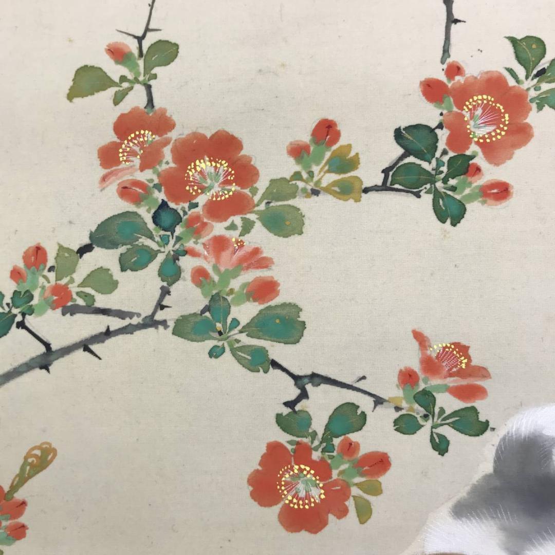 【真作】小林立堂/仔犬図/犬図/子犬図/小犬図/掛軸/名家伝来/AD-914