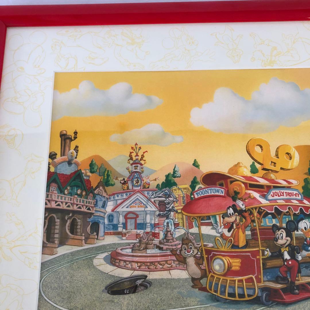 リトグラフ 東京ディズニーランド トゥーンタウン AP 保証書付 絵 限定