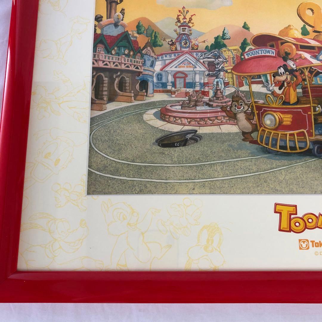 リトグラフ 東京ディズニーランド トゥーンタウン AP 保証書付 絵 限定