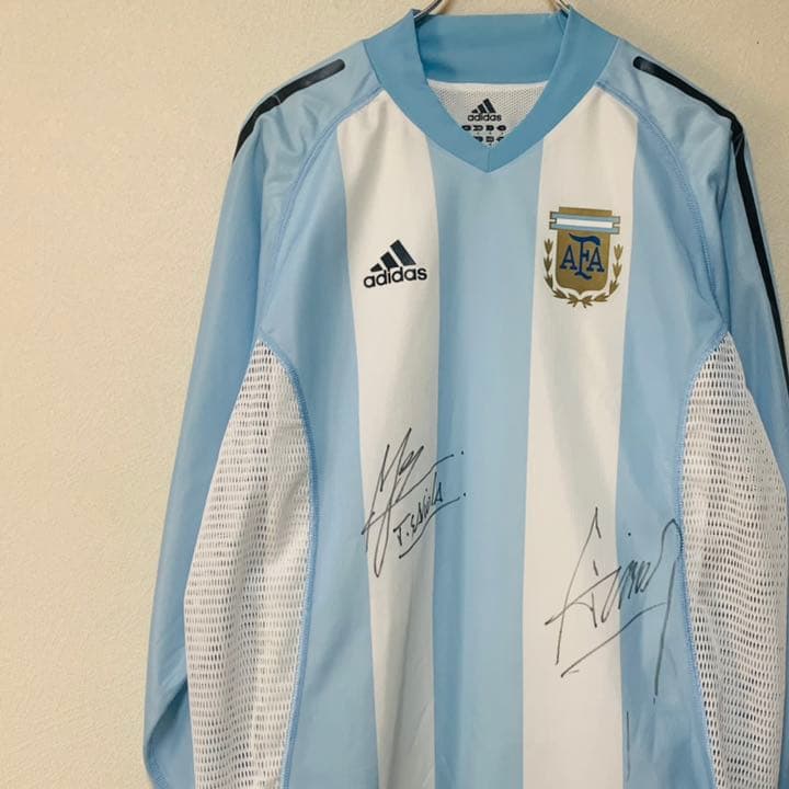 【レア】元アルゼンチン代表　サビオラ アイマール 直筆サイン入り支給ユニフォーム