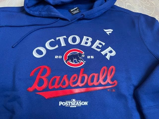 今永選手CUBポストシーズンWC進出ロッカーROOM選手使用フーディL