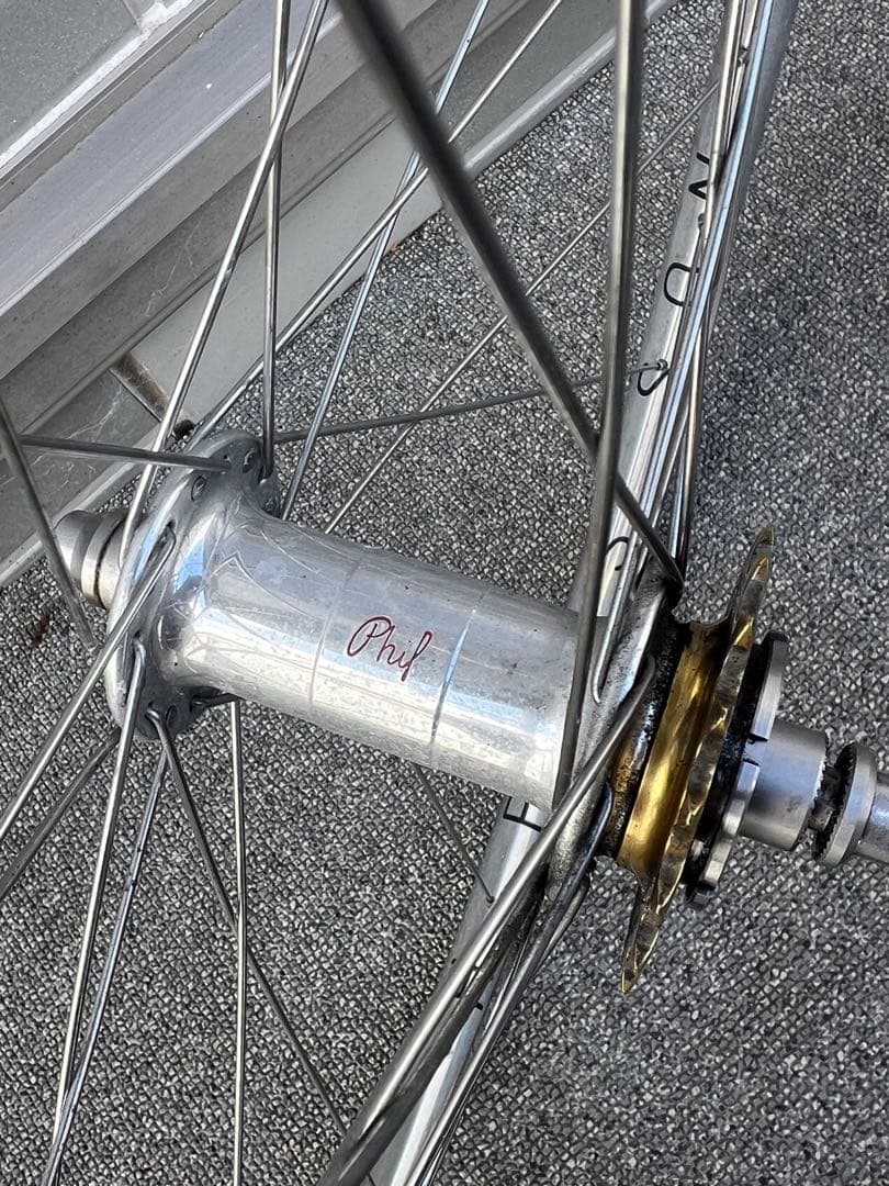 自転車ホイールセット シルバー　hplusson philwood