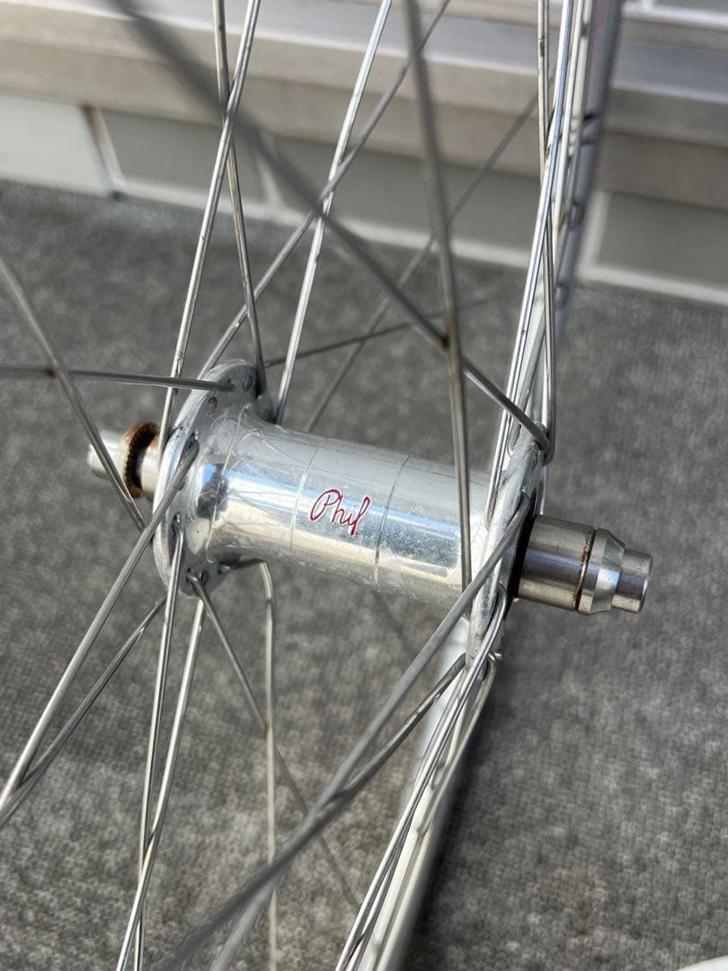 自転車ホイールセット シルバー　hplusson philwood