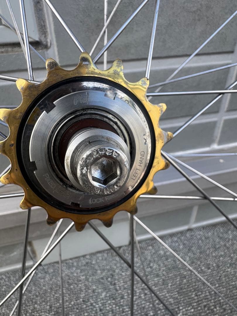 自転車ホイールセット シルバー　hplusson philwood