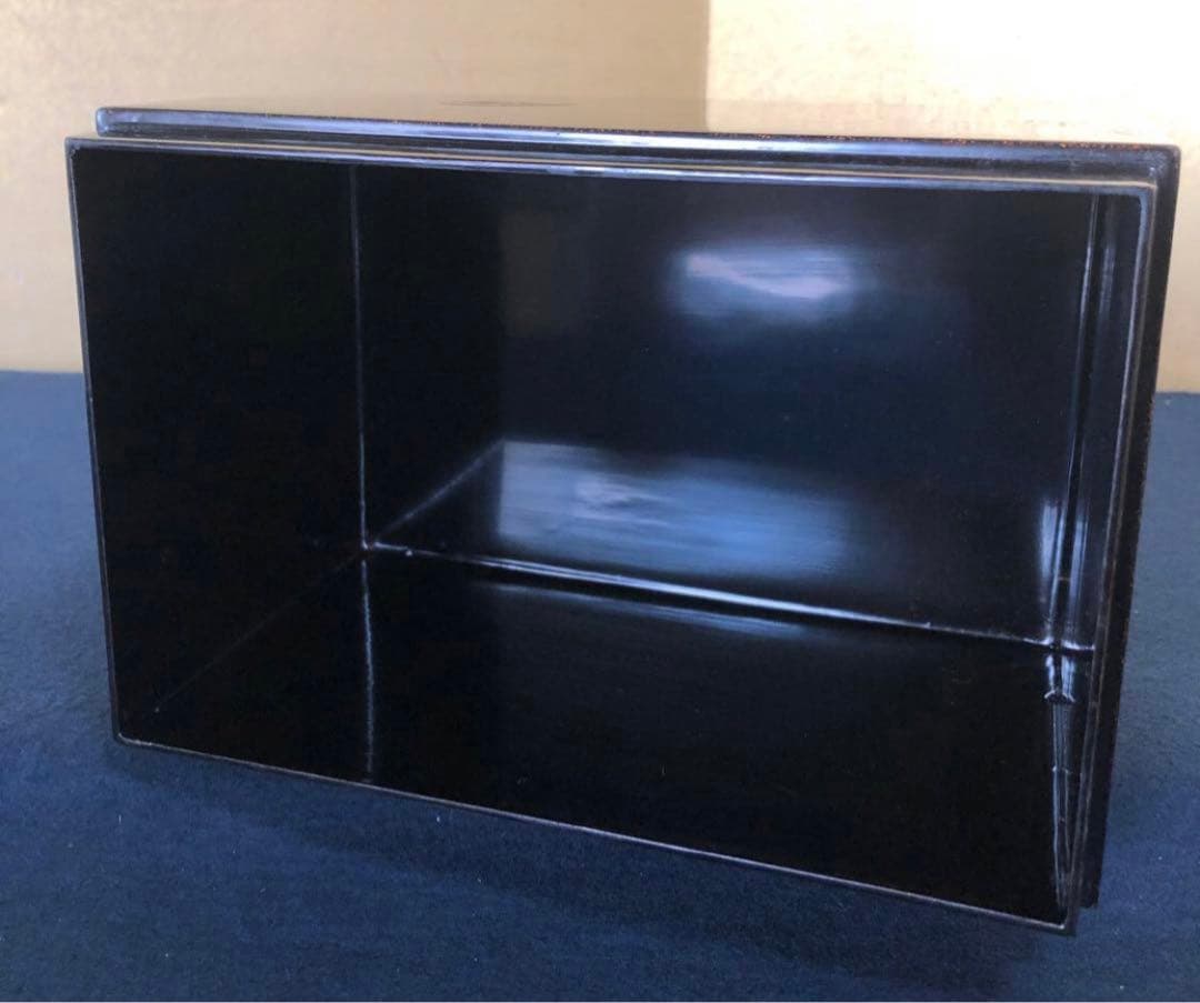 《R》茶道具 梨地 波車蒔絵 螺鈿 青貝 茶箱 木製漆器　260109き2