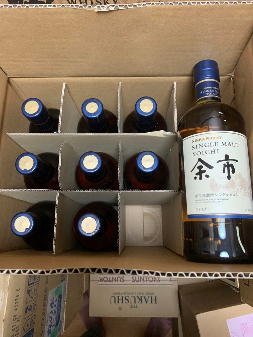 ニッカウイスキー　余市　バラ12本セット