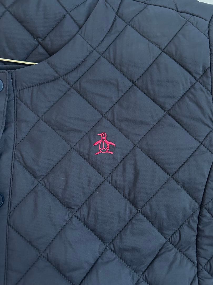 Munsingwearゴルフ美品ネイビー キルティングジャケット レディース