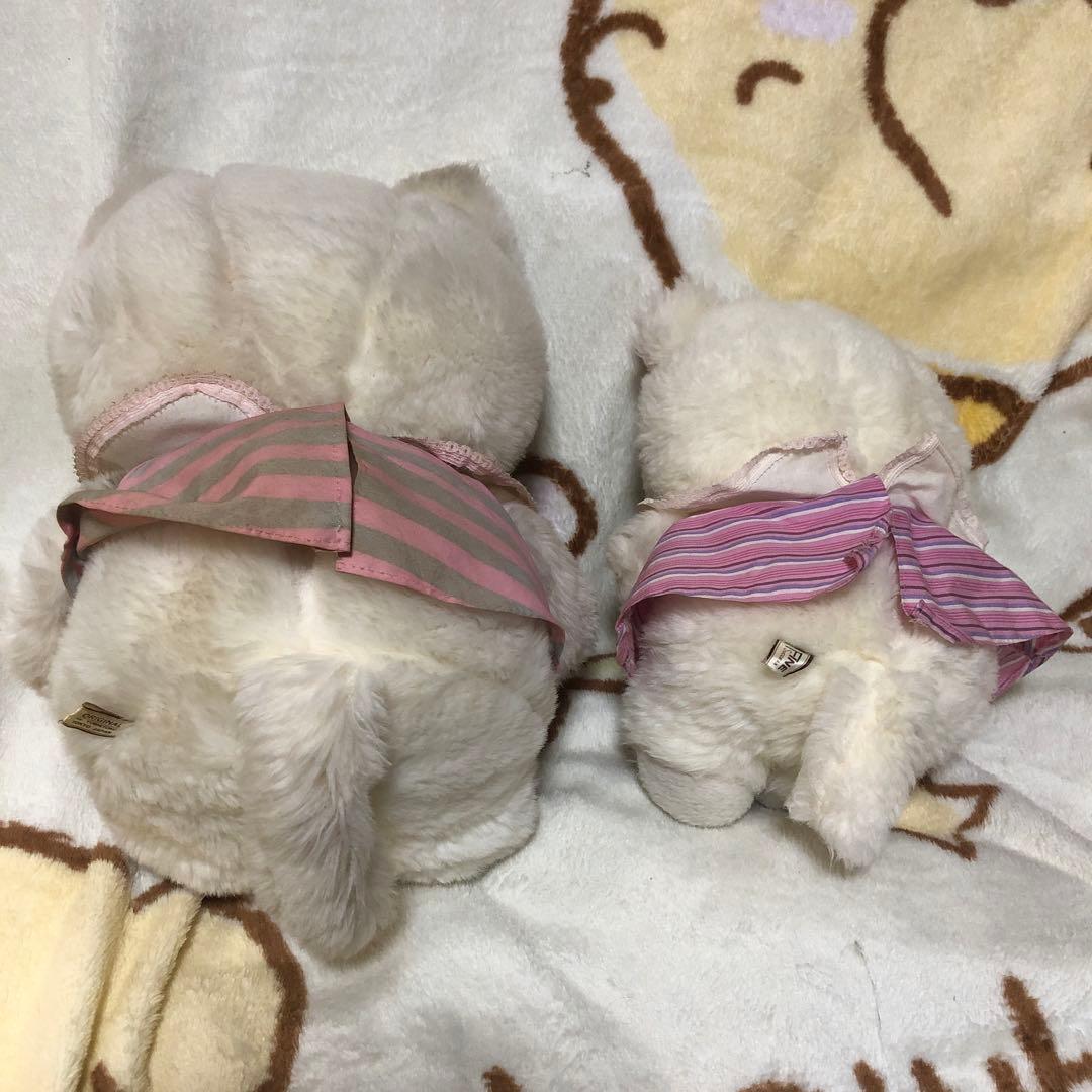 昭和レトロ　ヴィンテージ 吉徳　クリーミー　猫　ぬいぐるみ　中古品　2こセット