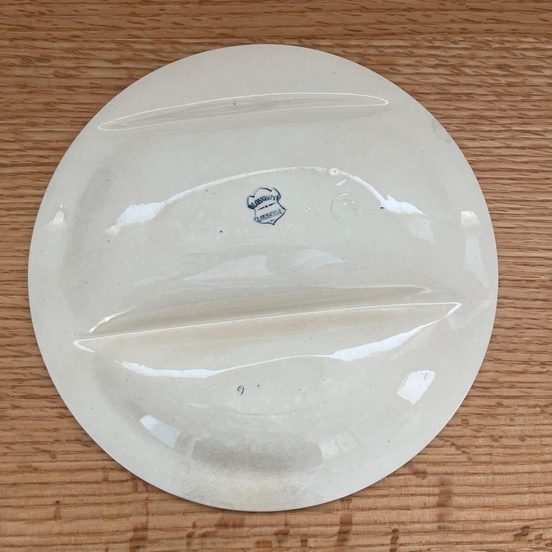 レア✨ フランスアンティーク ロンウィ セパレート プレート 楽器 花 葡萄