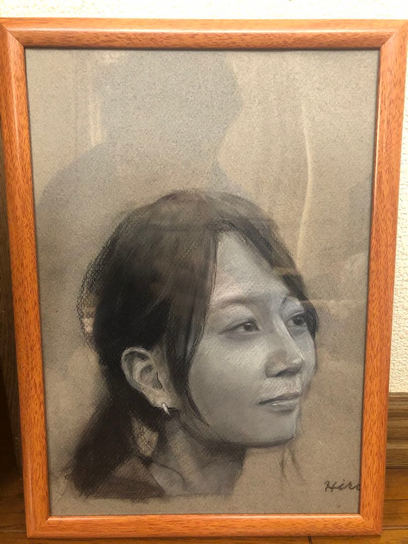 美人画 直筆 真作 デッサン　村上裕行作