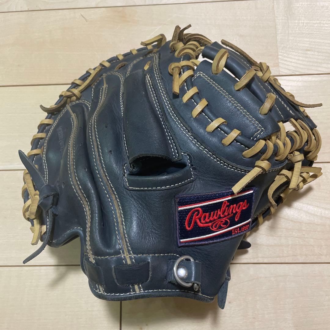 Rawlings 少年軟式用キャッチャーミット　ネイビー