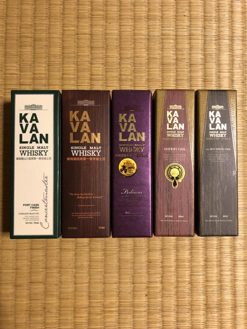 KAVALAN シングルモルトウイスキーミニボトル セット5本