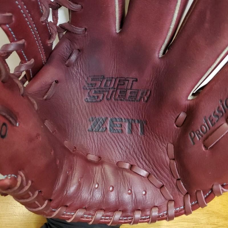 ZETT ゼット ソフトステア 超人気カラー ボルドーブラウン 軟式グローブ