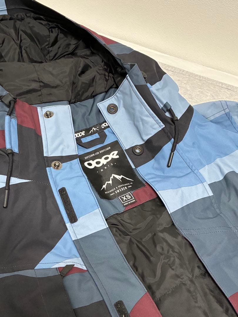 スノーボードウエア  ドープ スキーウエア 迷彩 紺色