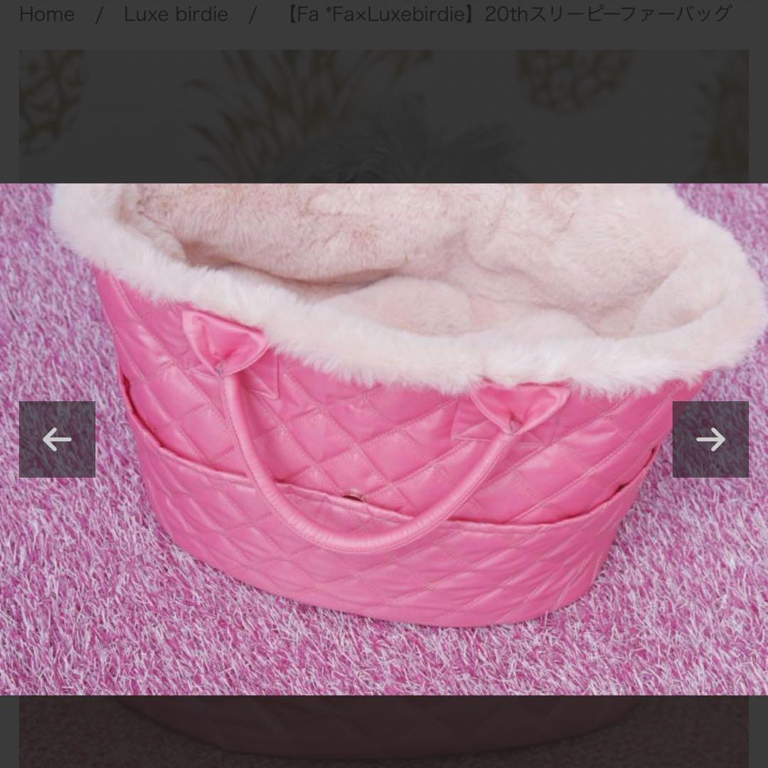FA-FA×Luxebirdie 20thスリーパーファーバッグ キャリーバッグ