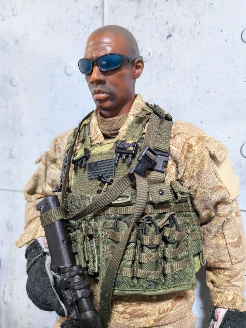 アメリカ軍特殊部隊 1/6 12インチ黒人兵士 cs8