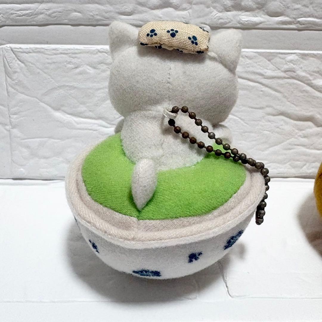 希少　当時物　サンエックス　にゃんにゃんにゃんこ　にゃんこ温泉　お茶　ぬいぐるみ