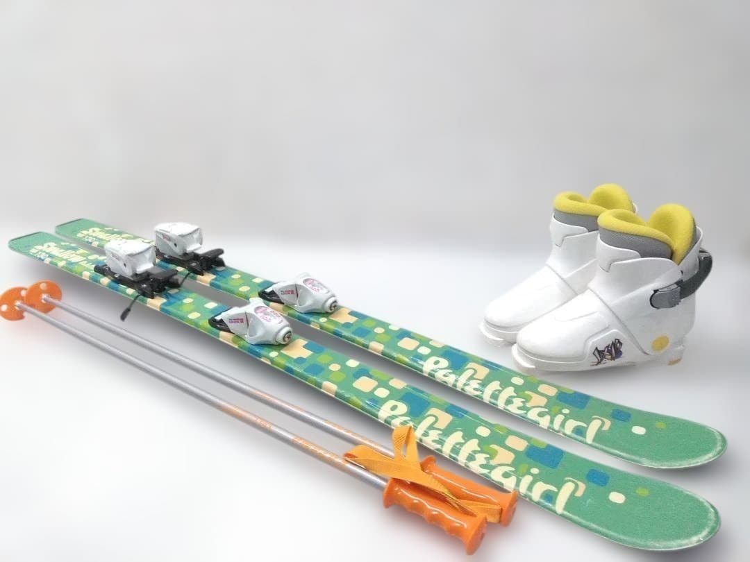 ジュニアスキー4点セット スワロー パレットガール 130cm ブーツ22cm