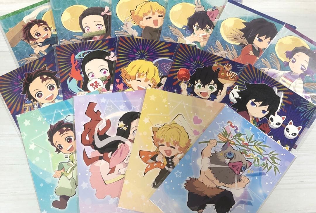 鬼滅の刃　七夕　夏祭り　お月見　2019 ポストカードコンプリートセット