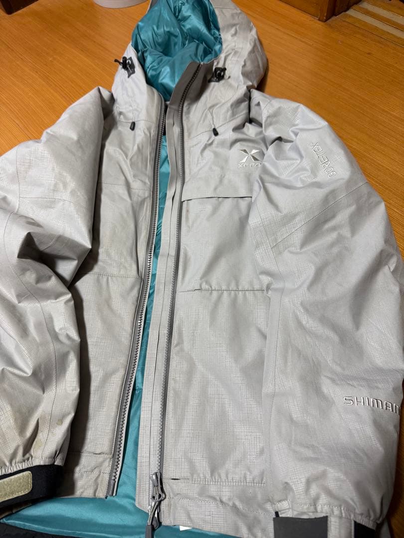 SHIMANO シルバー レインウェア M ゴアテックス