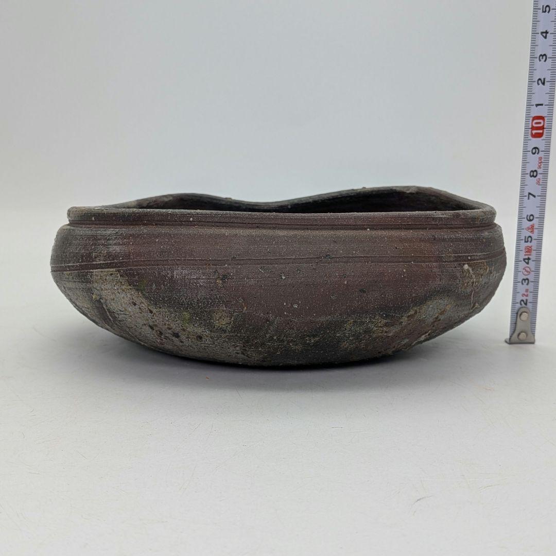 【真作保証】人間国宝 金重陶陽 備前灰器 晃介識箱 備前焼 抹茶道具 茶器 茶陶