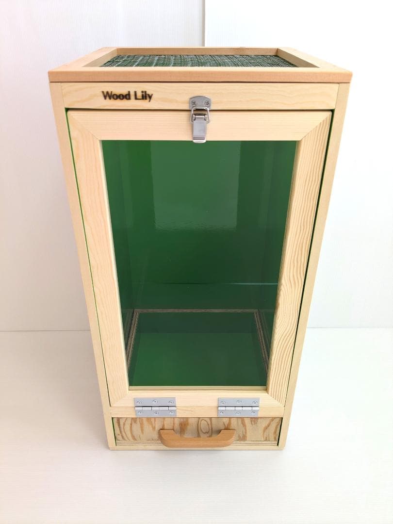 【アウトレット１点限定】縦型引き出し付きケージW298×D302×H593mm