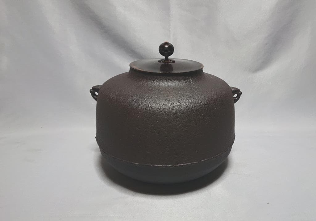 茶道具　釜師 菊地政光 阿弥陀堂釜 茶釜 共箱