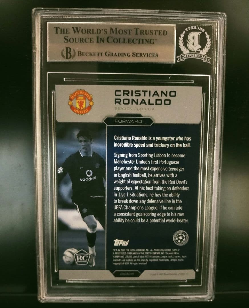 クリスティアーノ・ロナウド／直筆サインカード／TOPPS／RCルーキーカード