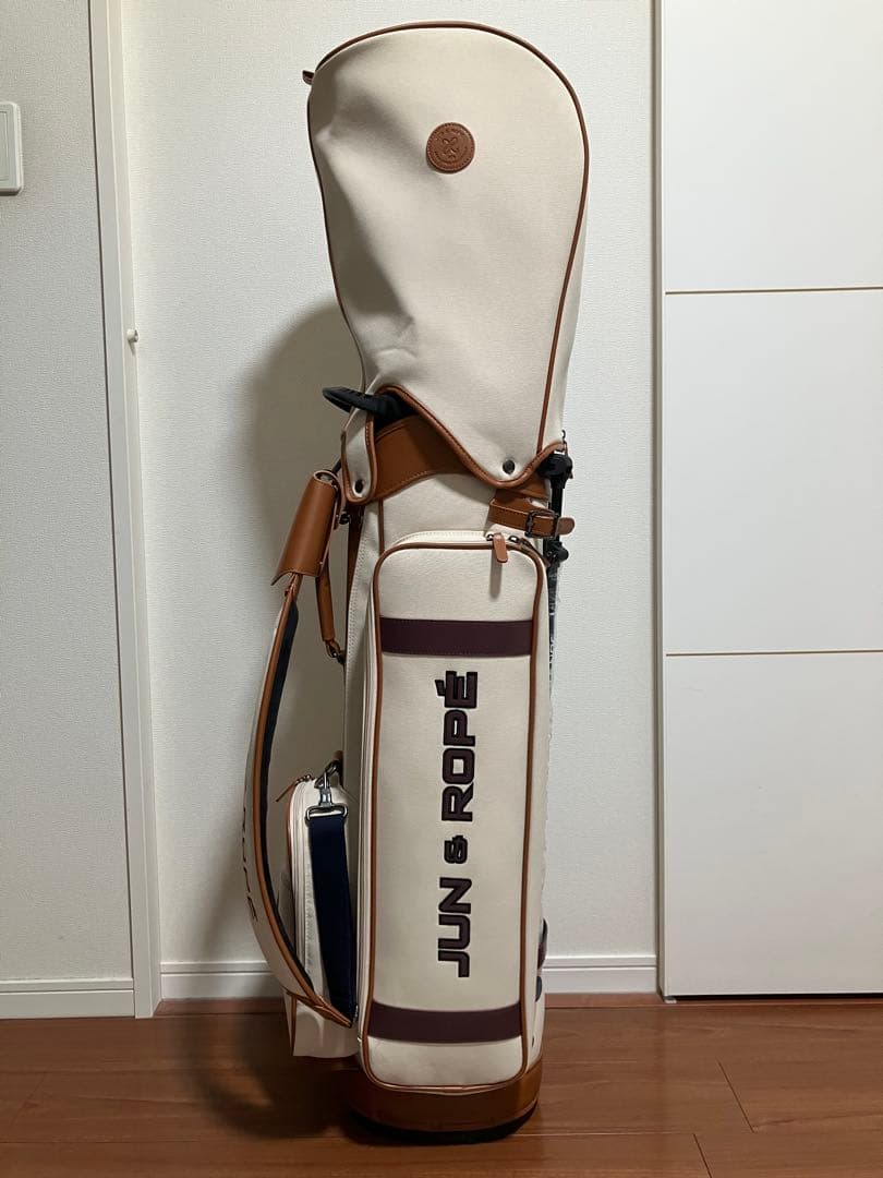 JUN & ROPE' キャディバッグ ベージュ 8.5型 46インチ対応