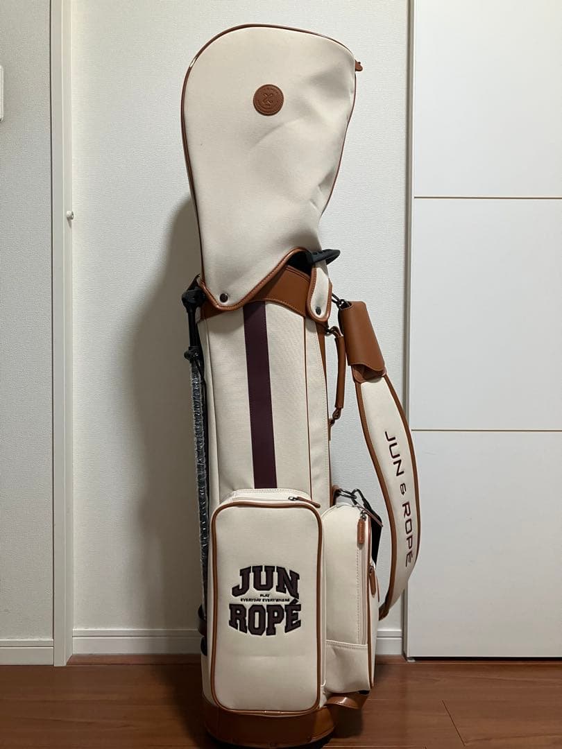 JUN & ROPE' キャディバッグ ベージュ 8.5型 46インチ対応