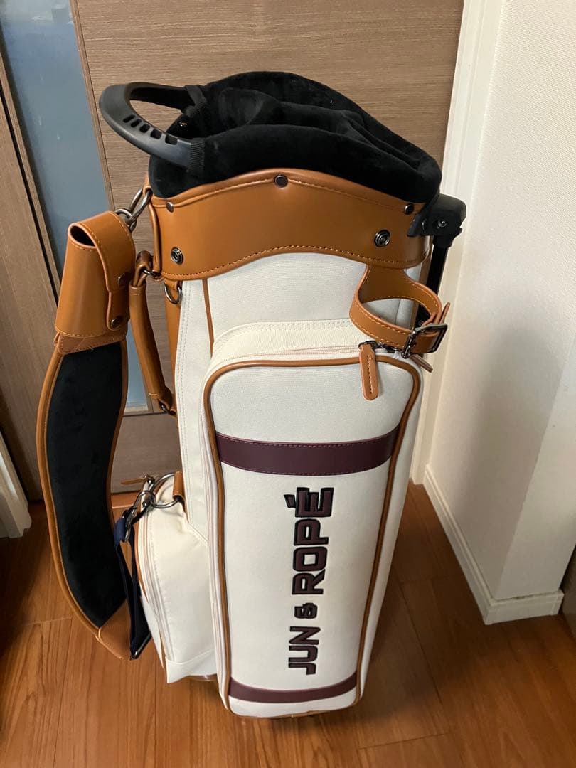 JUN & ROPE' キャディバッグ ベージュ 8.5型 46インチ対応