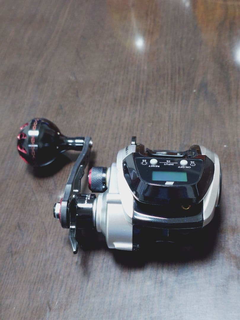 アブガルシア MAX DLC H 右巻きパワーハンドル　PEライン付き