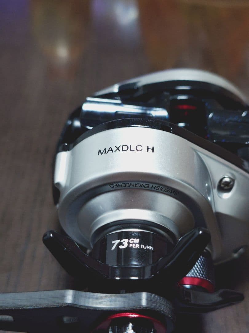 アブガルシア MAX DLC H 右巻きパワーハンドル　PEライン付き