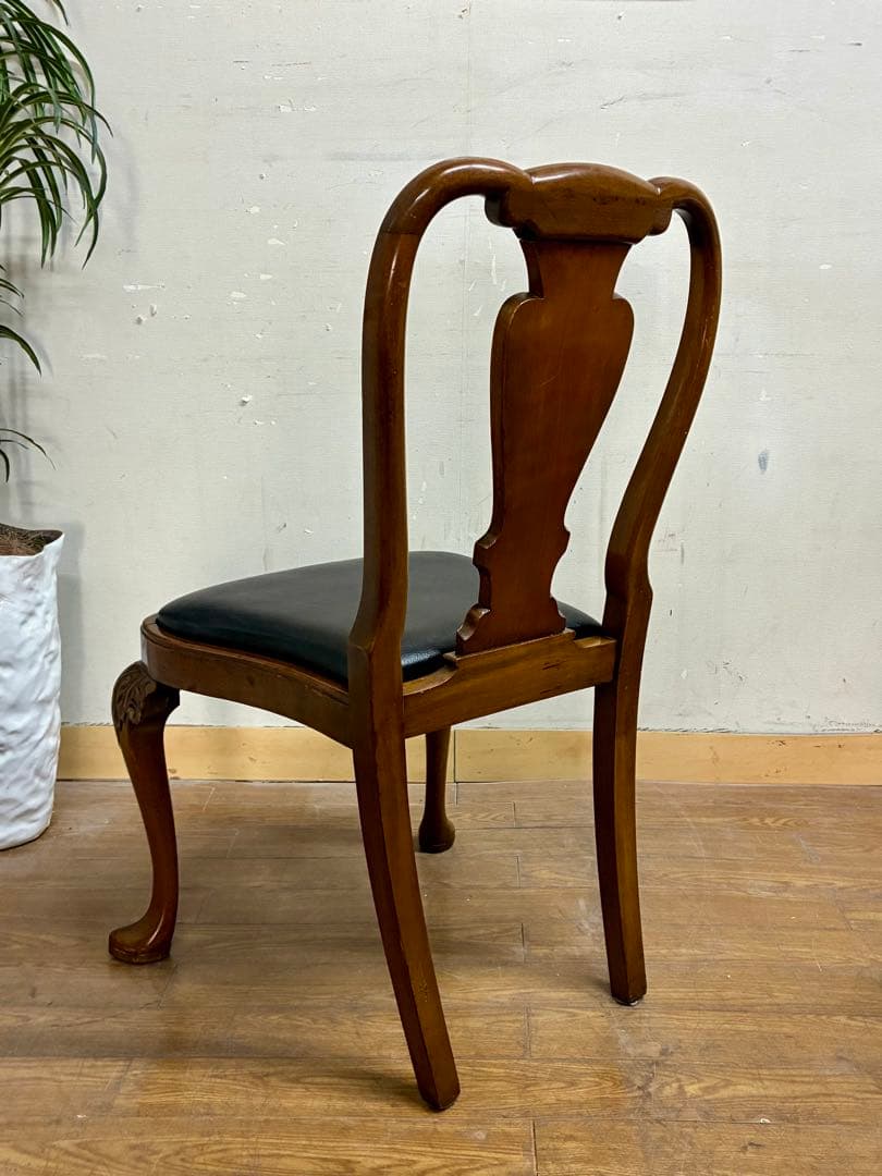 管445☆イギリス製☆Lloyd's Antiques☆クィーンアンチェアー