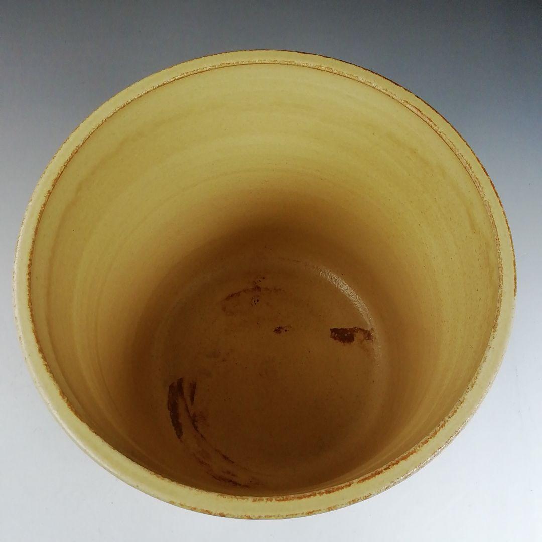 Ｗ３６　水指　『黄瀬戸　棒ノ先』『中村秋峰 造』　共箱　茶道具