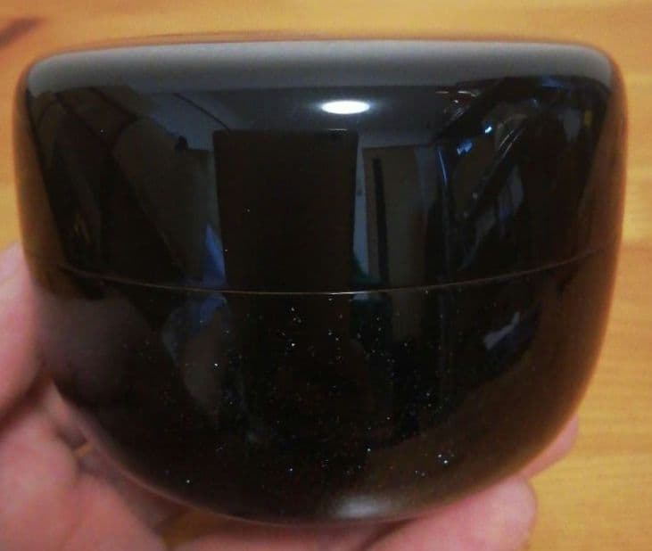 崎田宏作　水鏡　蒔絵　内銀　棗　共箱　共布　略歴付　茶道具