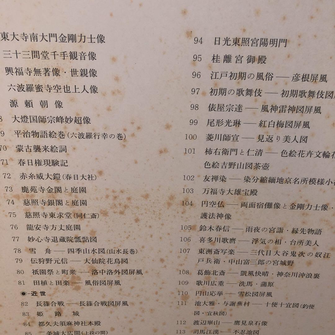 日本史写真集  大型カラー、カード写真120枚 1983年3月発行