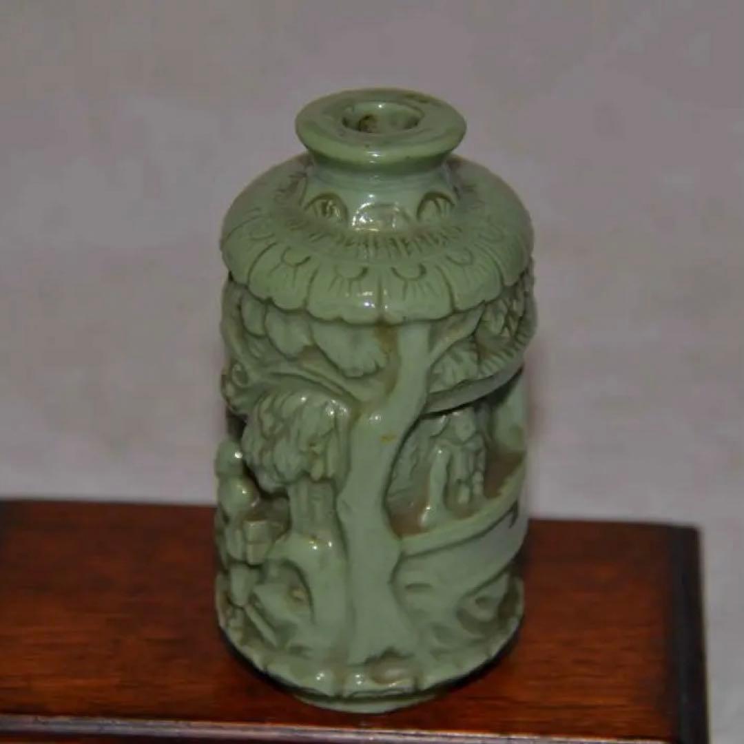 焼物　陶器　青磁　中国　鼻煙壺