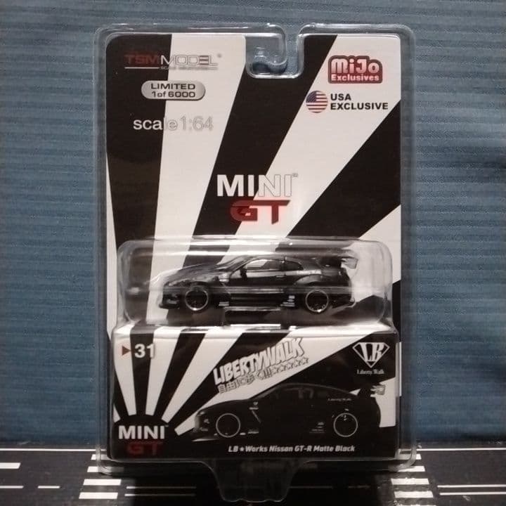 MINI GT LB★Works Nissan GT-R Matte Black