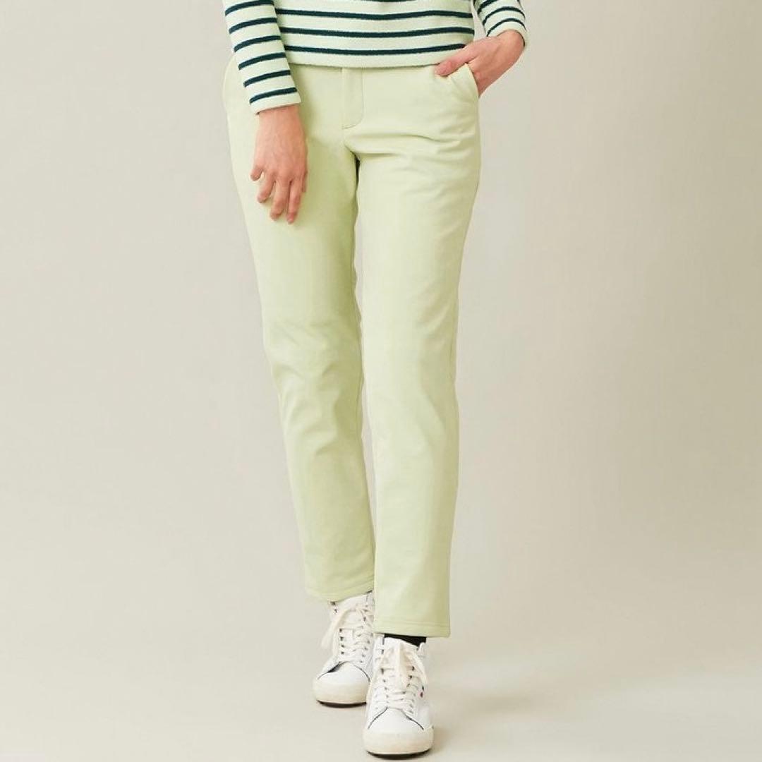 【新品未使用】23区ゴルフ L 冬の暖かボトム ボンディング テーパードパンツ